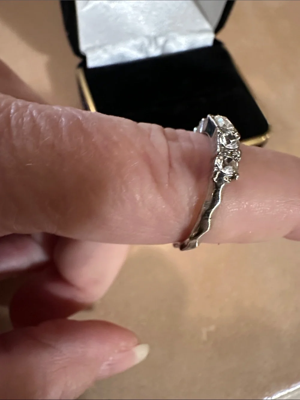 Sterling Silver Cubic Zirconia Bridal Ring Set